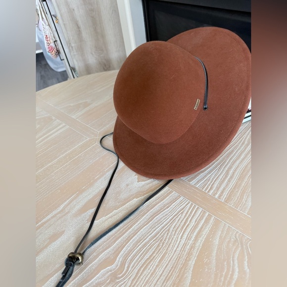 Bruno Capelo|Austrlian wool Brown wide brim hat,Boho style•••Modern headwear - Picture 4 of 13
